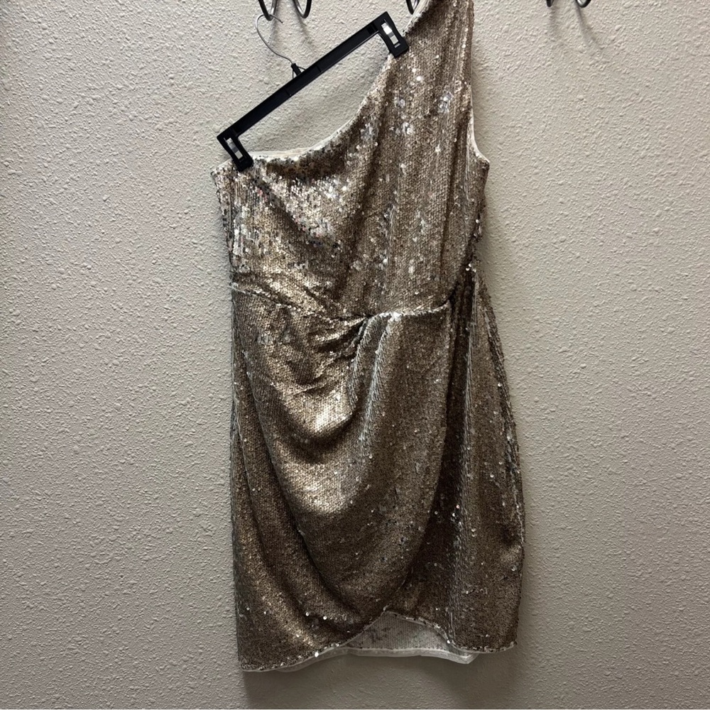 *NEW* Jaded Rose Stella One Shoulder Silver Sequin Midi Dress Plus Size 20